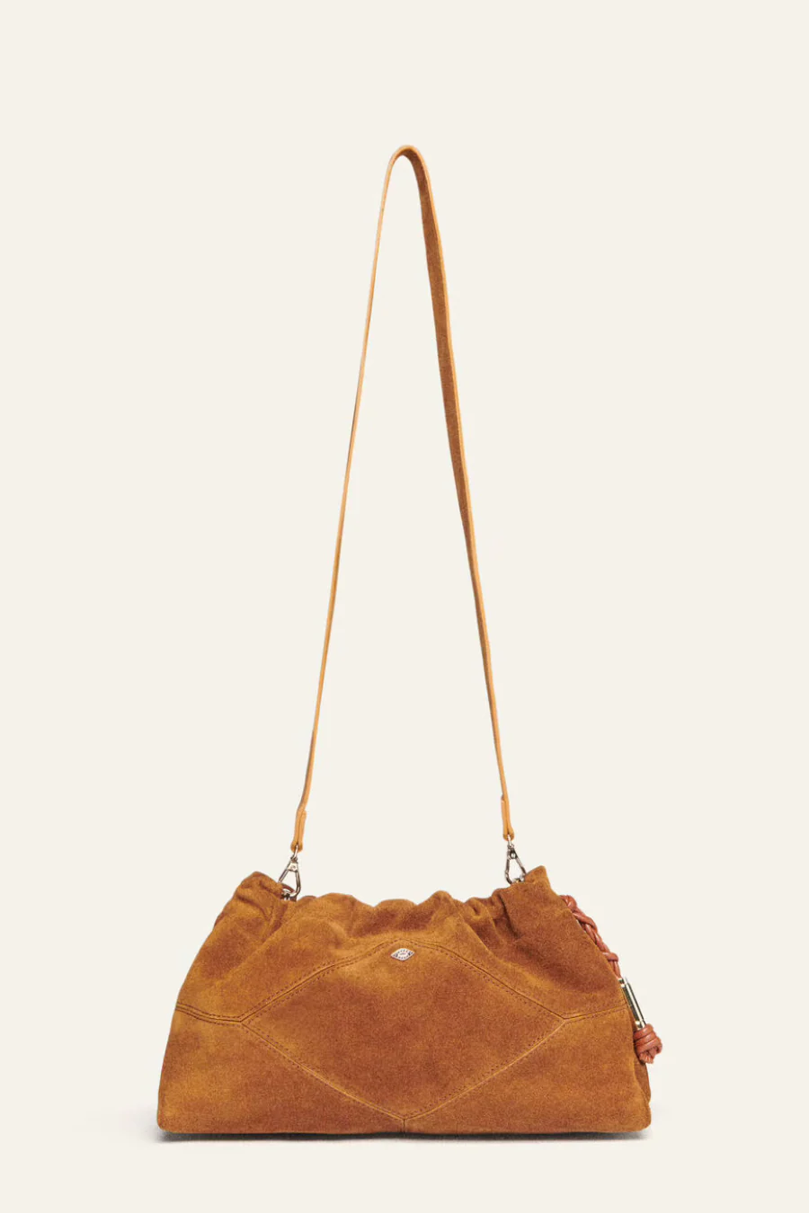 June Suede Bag Cognac - Image 4