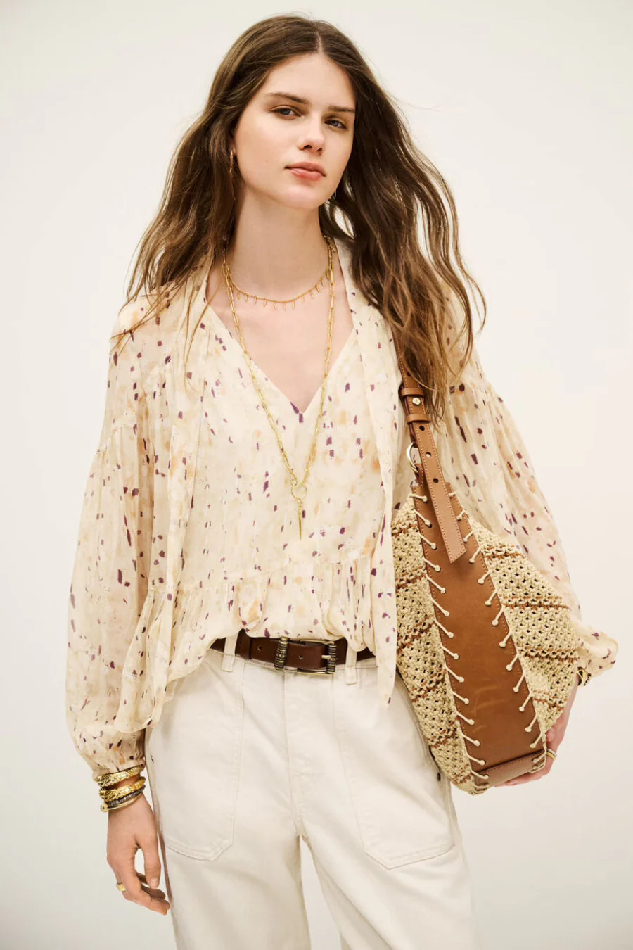 Kamala Blouse Beige - Image 3