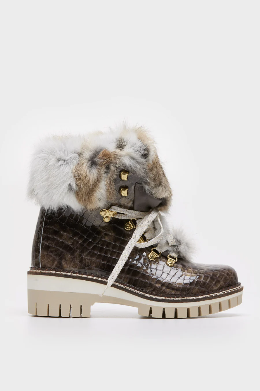 Karin Croco Boot Taupe - Image 3