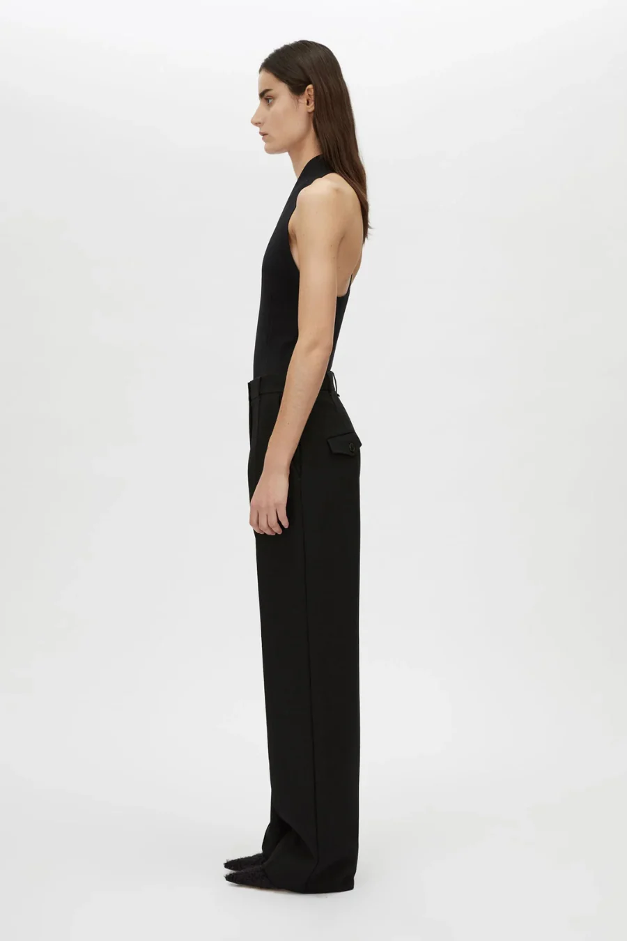 Kestrel Plunge Neck Bodysuit Black - Image 2