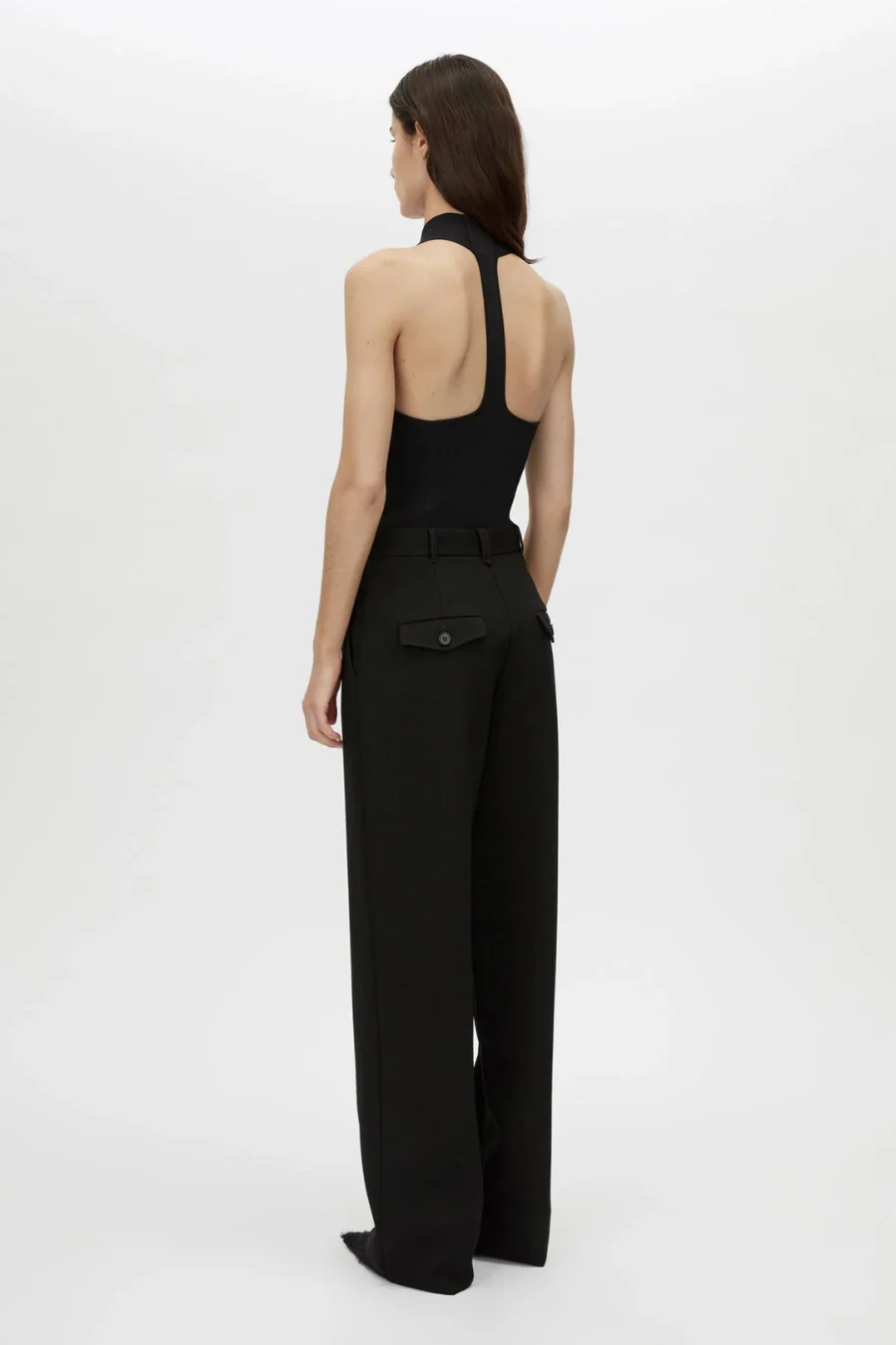 Kestrel Plunge Neck Bodysuit Black - Image 3