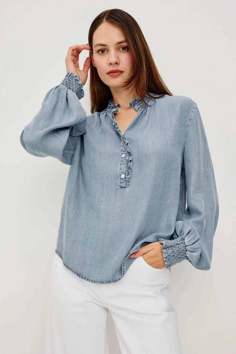 Kimmy Top Washed Blue - Image 3