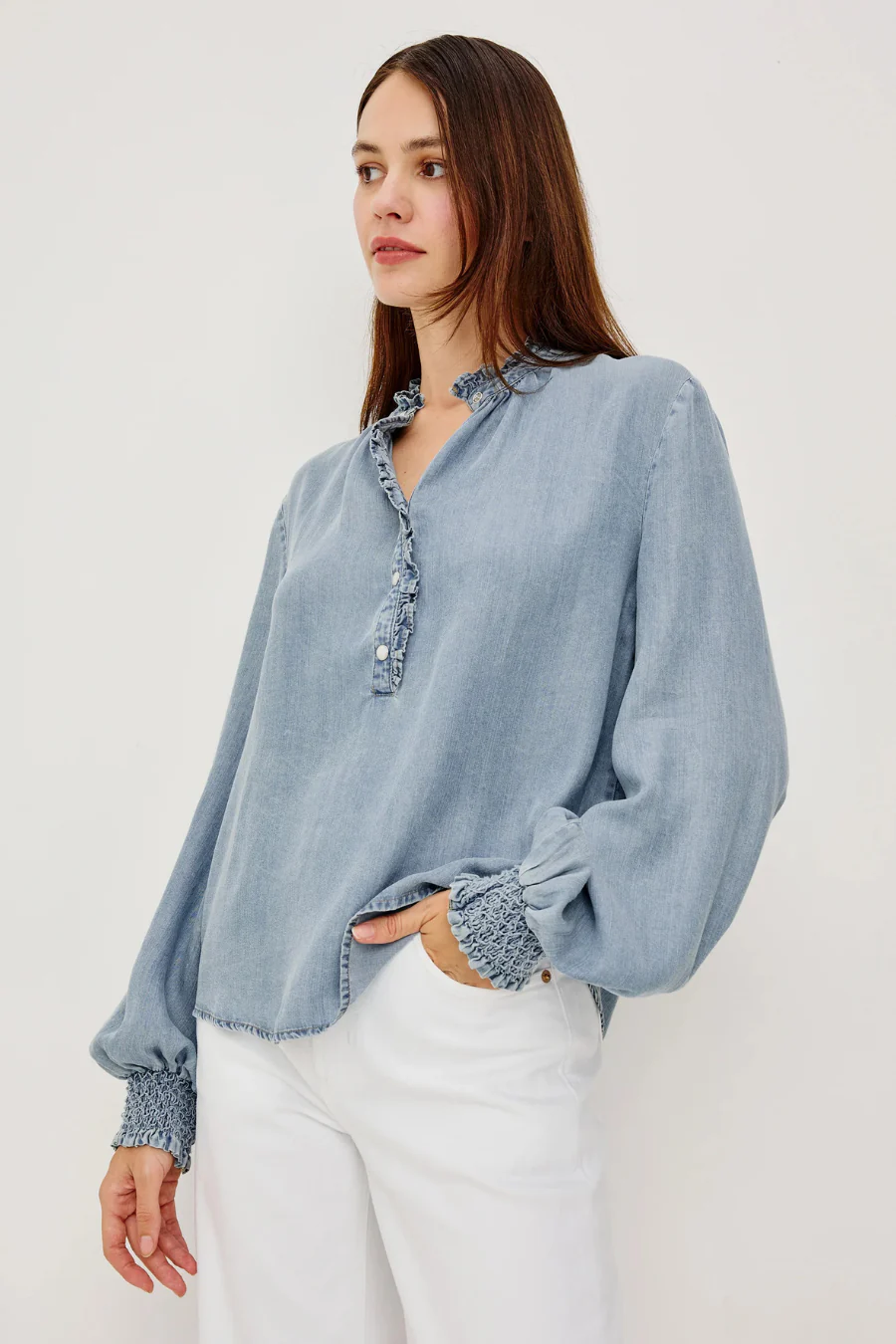 Kimmy Top Washed Blue - Image 4