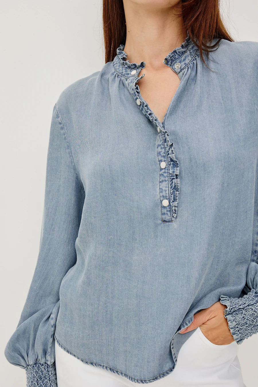 Kimmy Top Washed Blue - Image 5