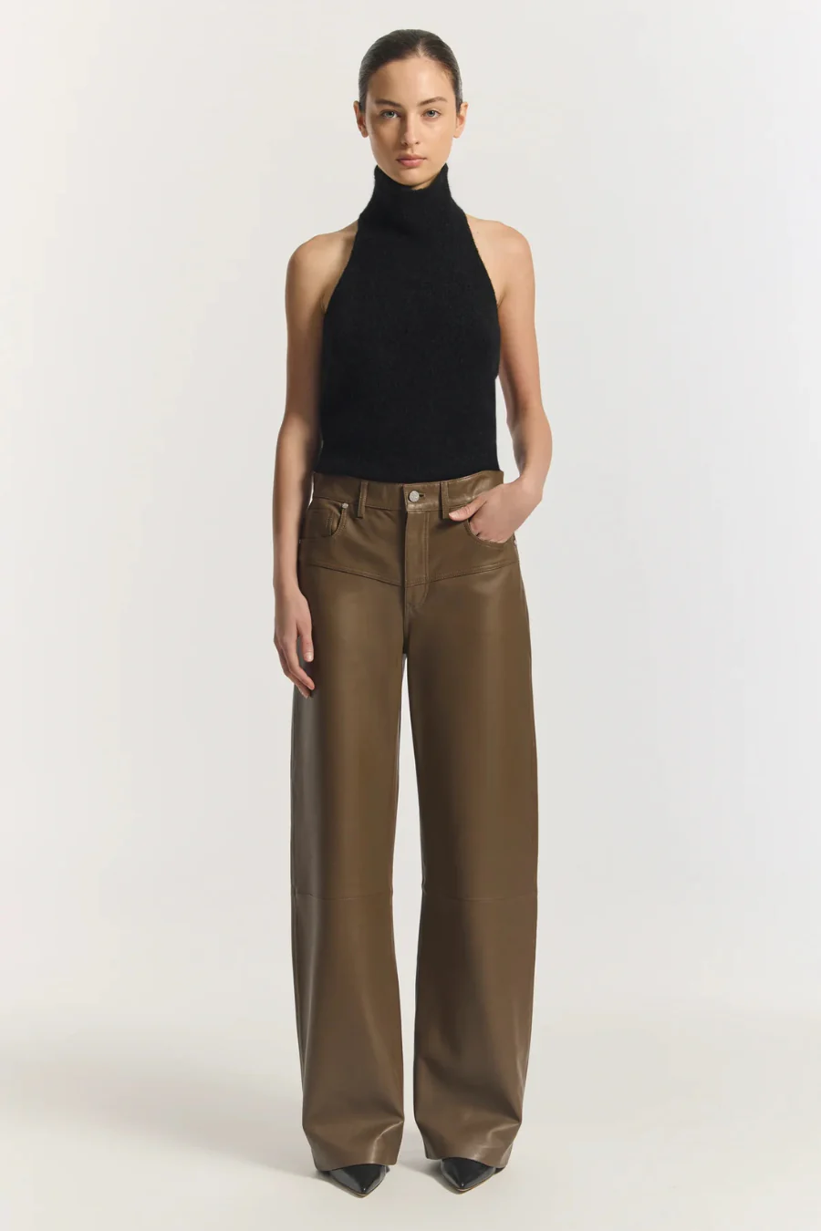Kravitz Leather Pant Taupe