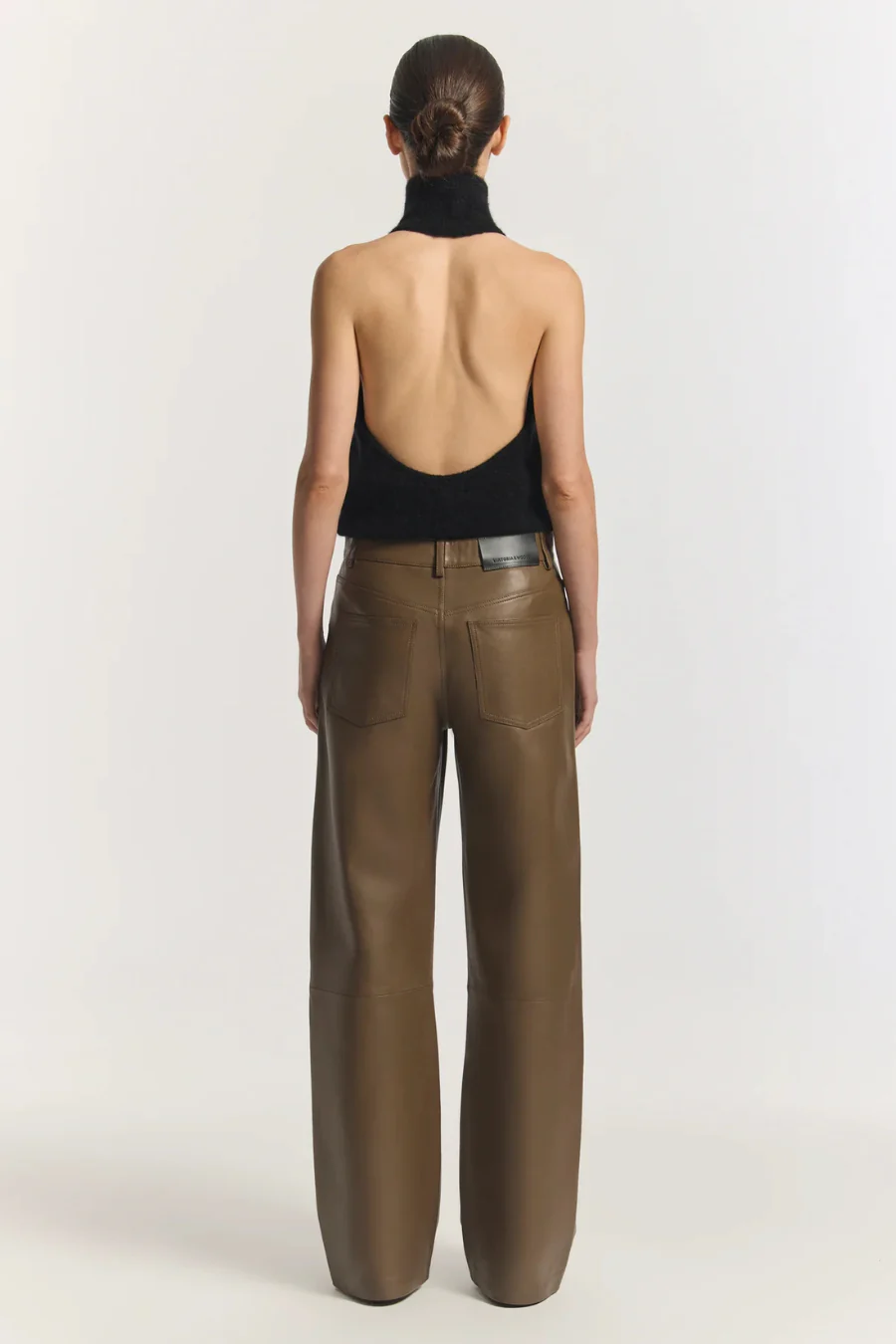 Kravitz Leather Pant Taupe - Image 3
