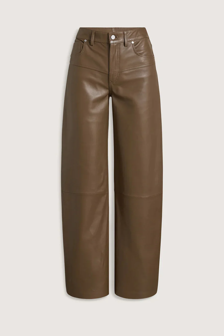 Kravitz Leather Pant Taupe - Image 4