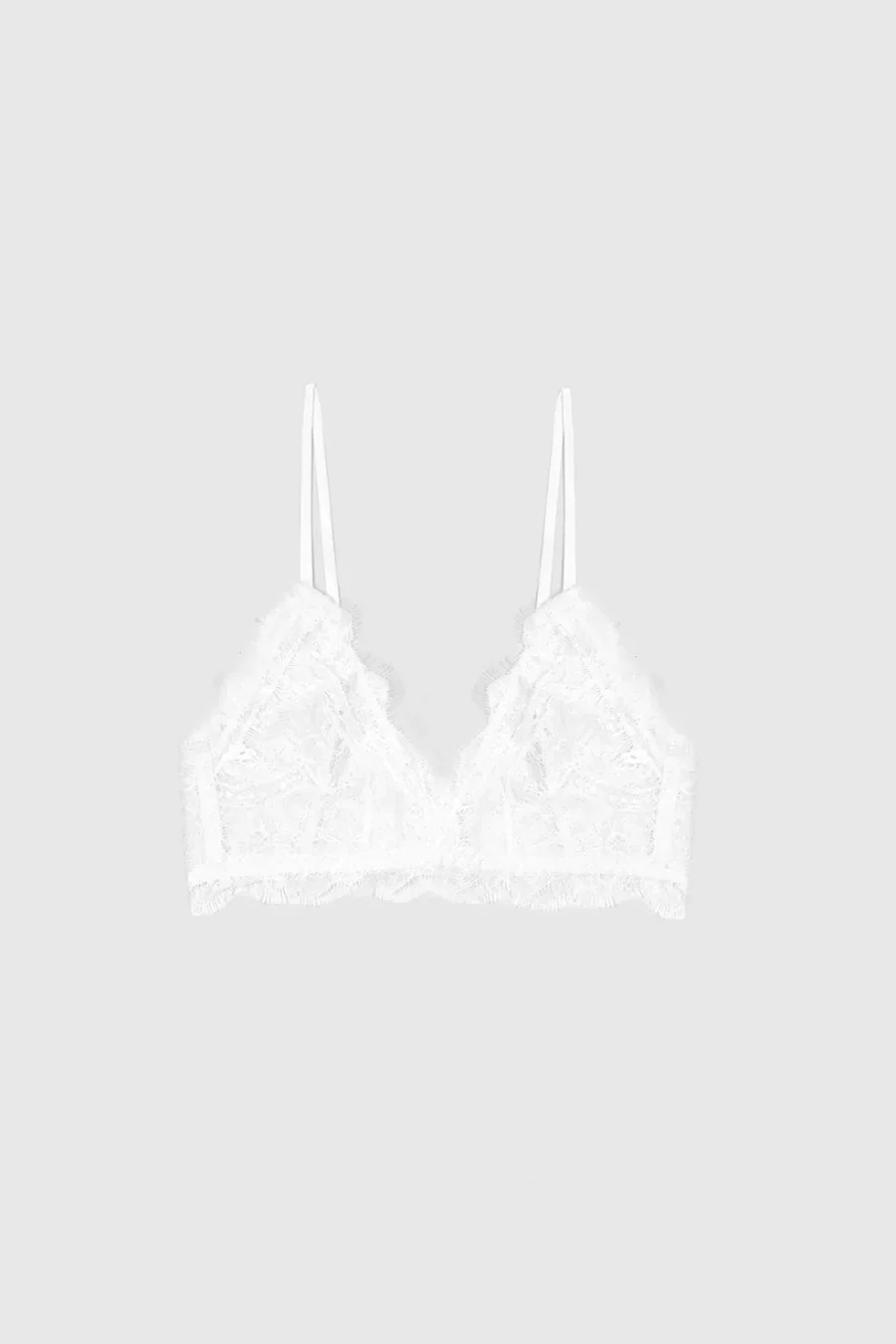 Lace Bra with Trim Ivory - Image 3