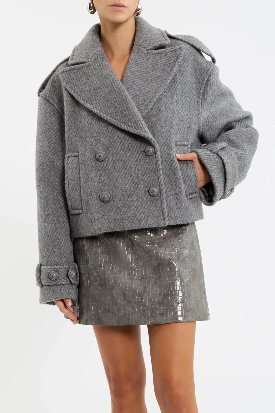 Lani Coat Grey - Image 3