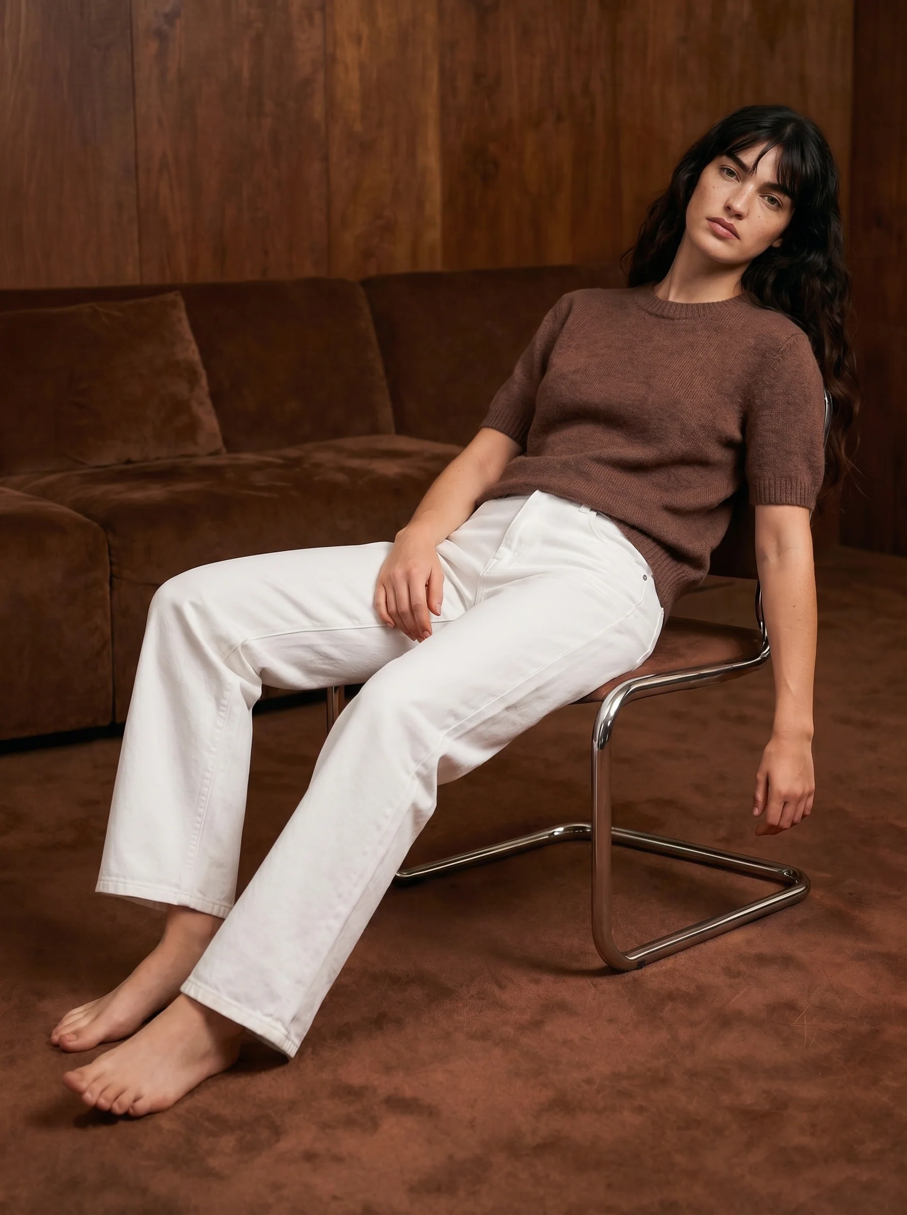 Lawson Short Sleeve Crew Chestnut Shell - Image 3