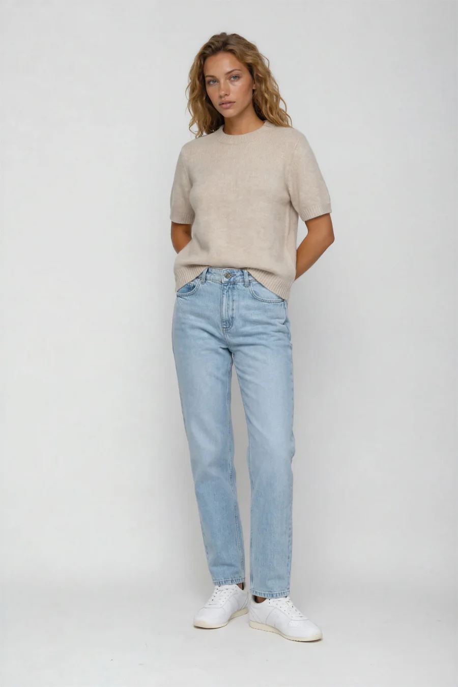 Lawson Short Sleeve Crew Light Grey - Image 2