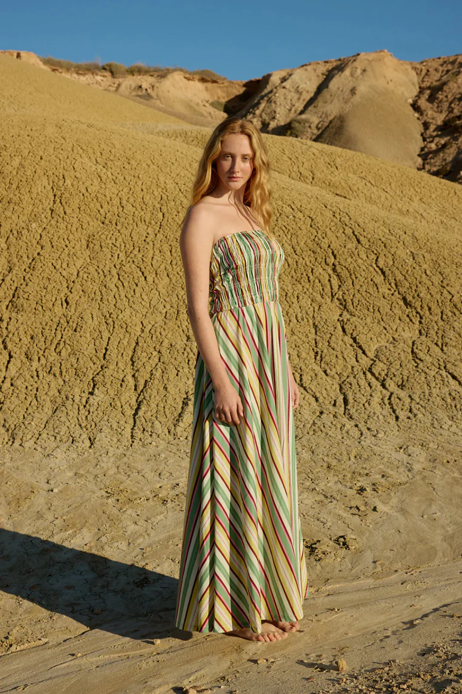 Layla Dress Meadow Stripe - Image 3