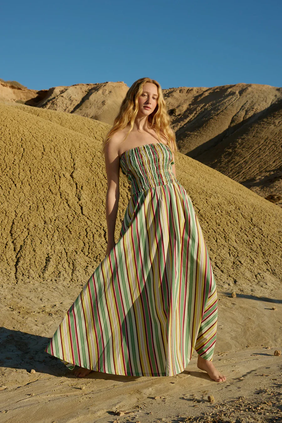 Layla Dress Meadow Stripe - Image 4