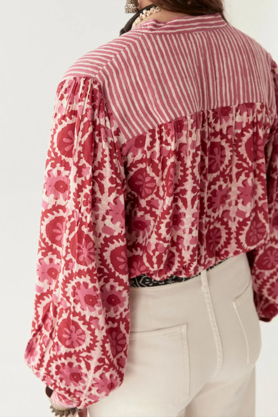 Leandra Blouse Flamingo Grooves - Image 2
