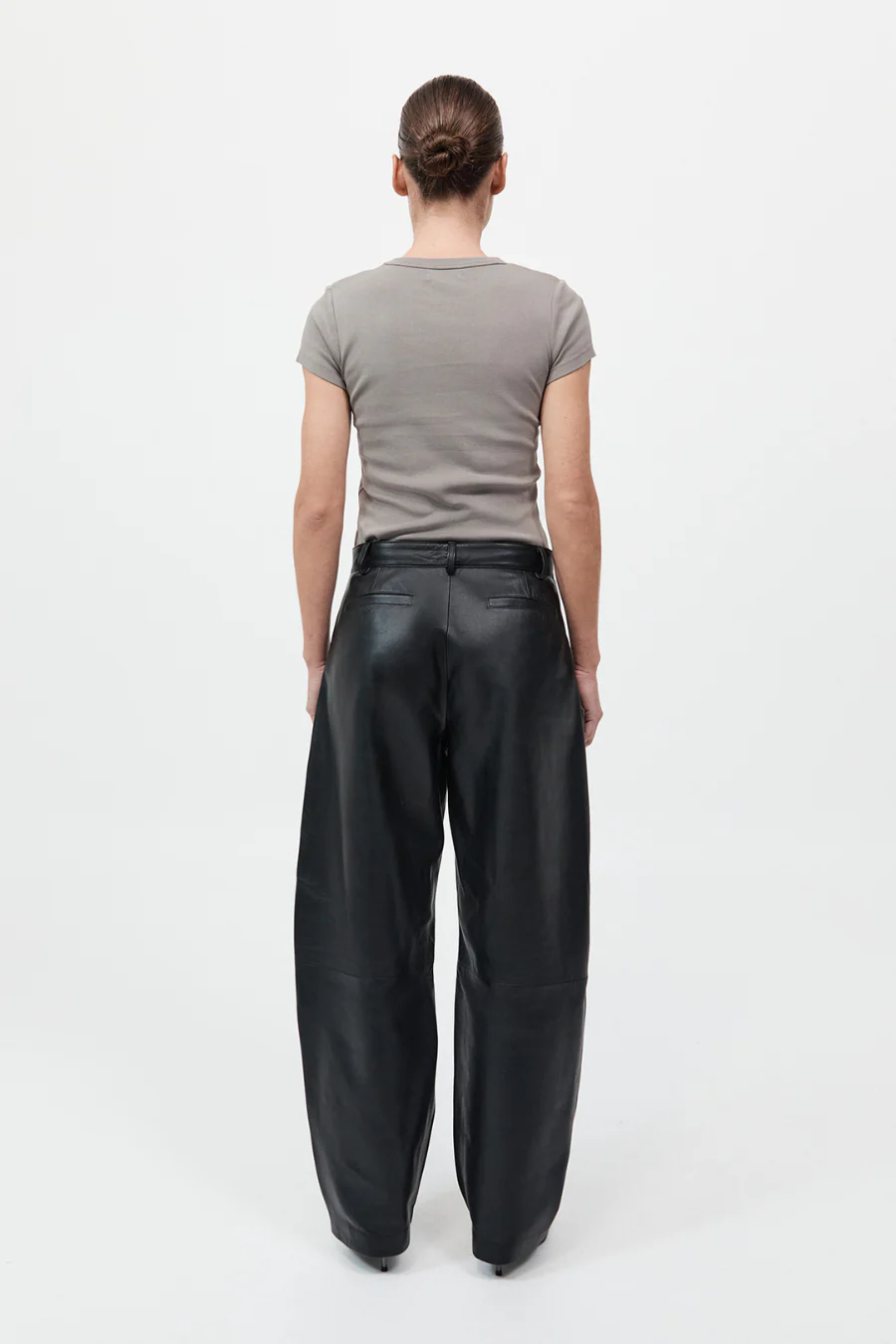 Leather Balloon Pants Black - Image 2