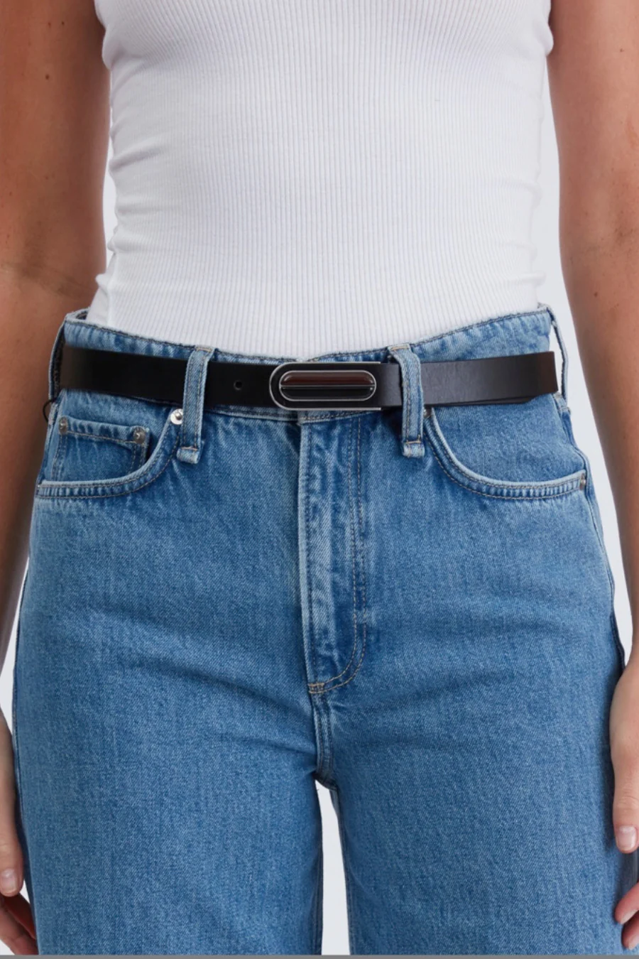 Lenox Italian Leather Belt Black - Image 3