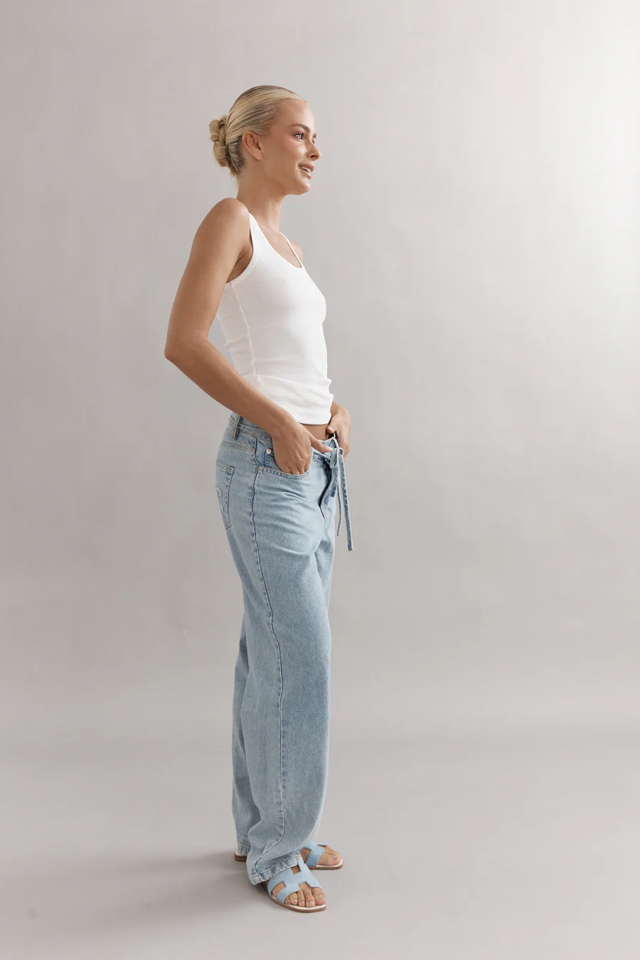 Leo Low Rise Jean Light Blue - Image 3
