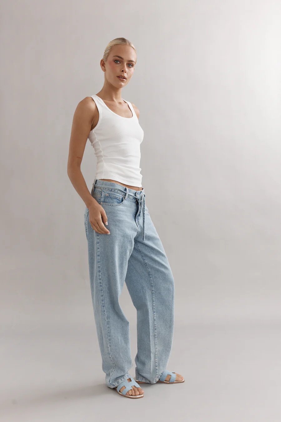 Leo Low Rise Jean Light Blue - Image 4