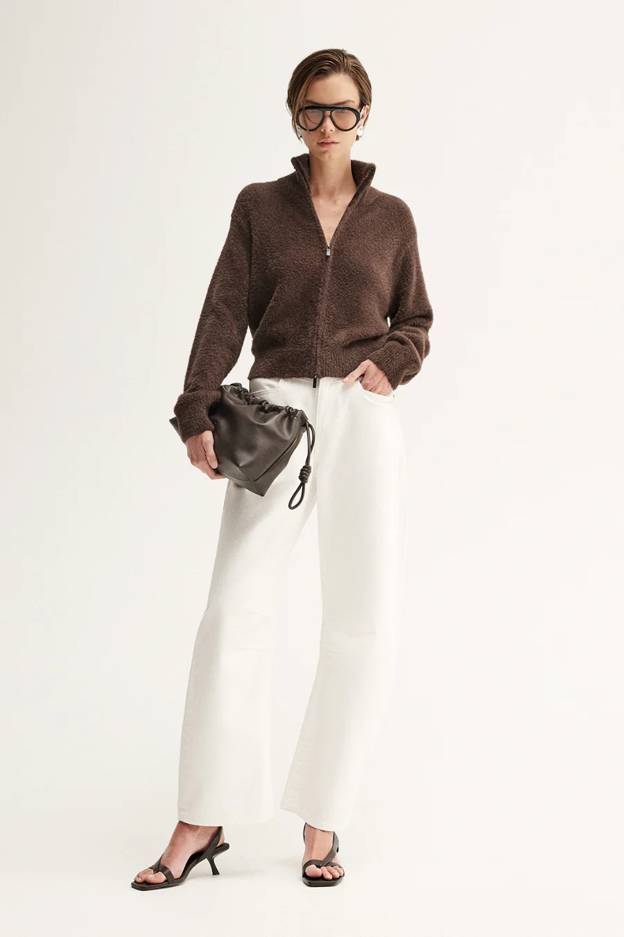 Leon Cardigan Chocolate