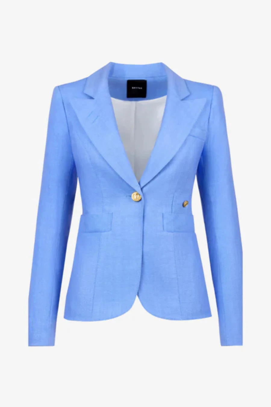 Linen Duchess Blazer Periwinkle - Image 3