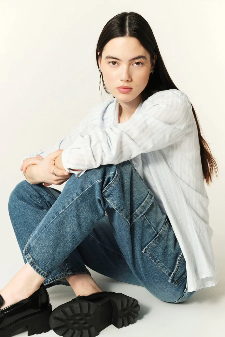 Loig Cargo Jeans Blue - Image 3