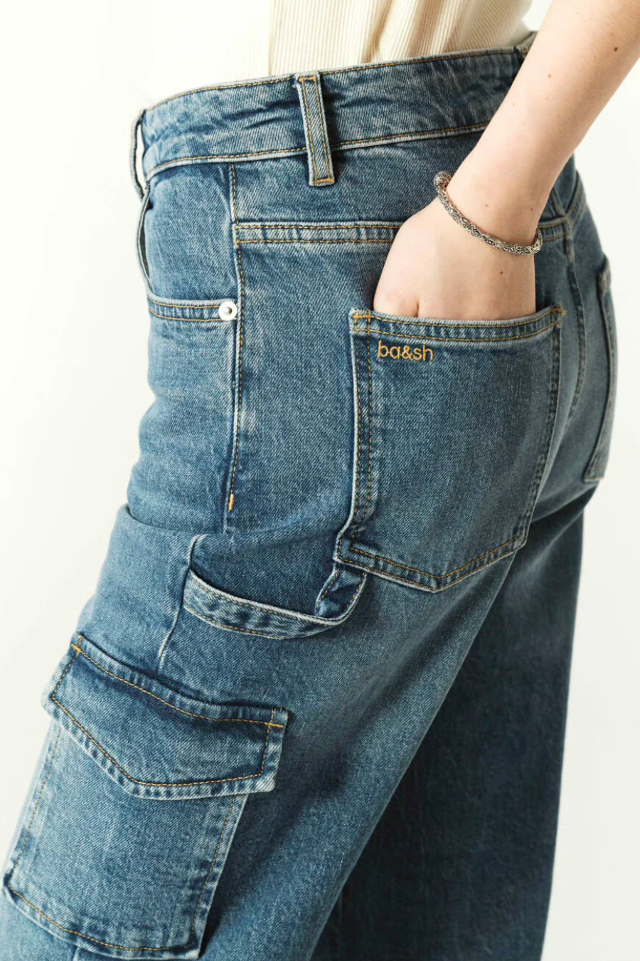 Loig Cargo Jeans Blue - Image 4