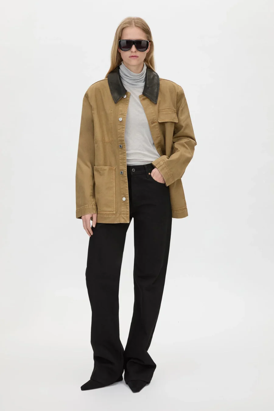 Luca Denim Utility Jacket Camel