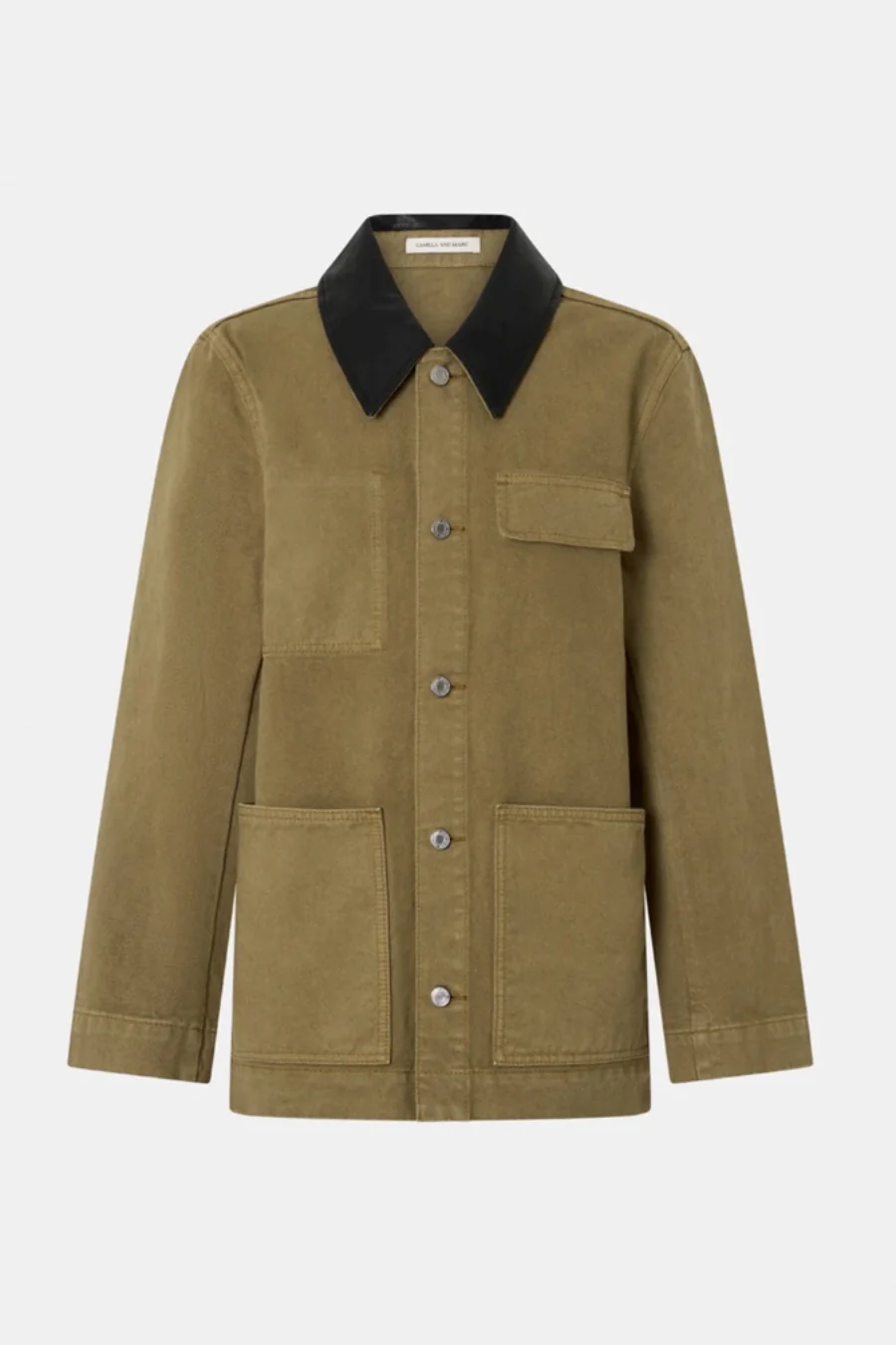 Luca Denim Utility Jacket Camel - Image 5