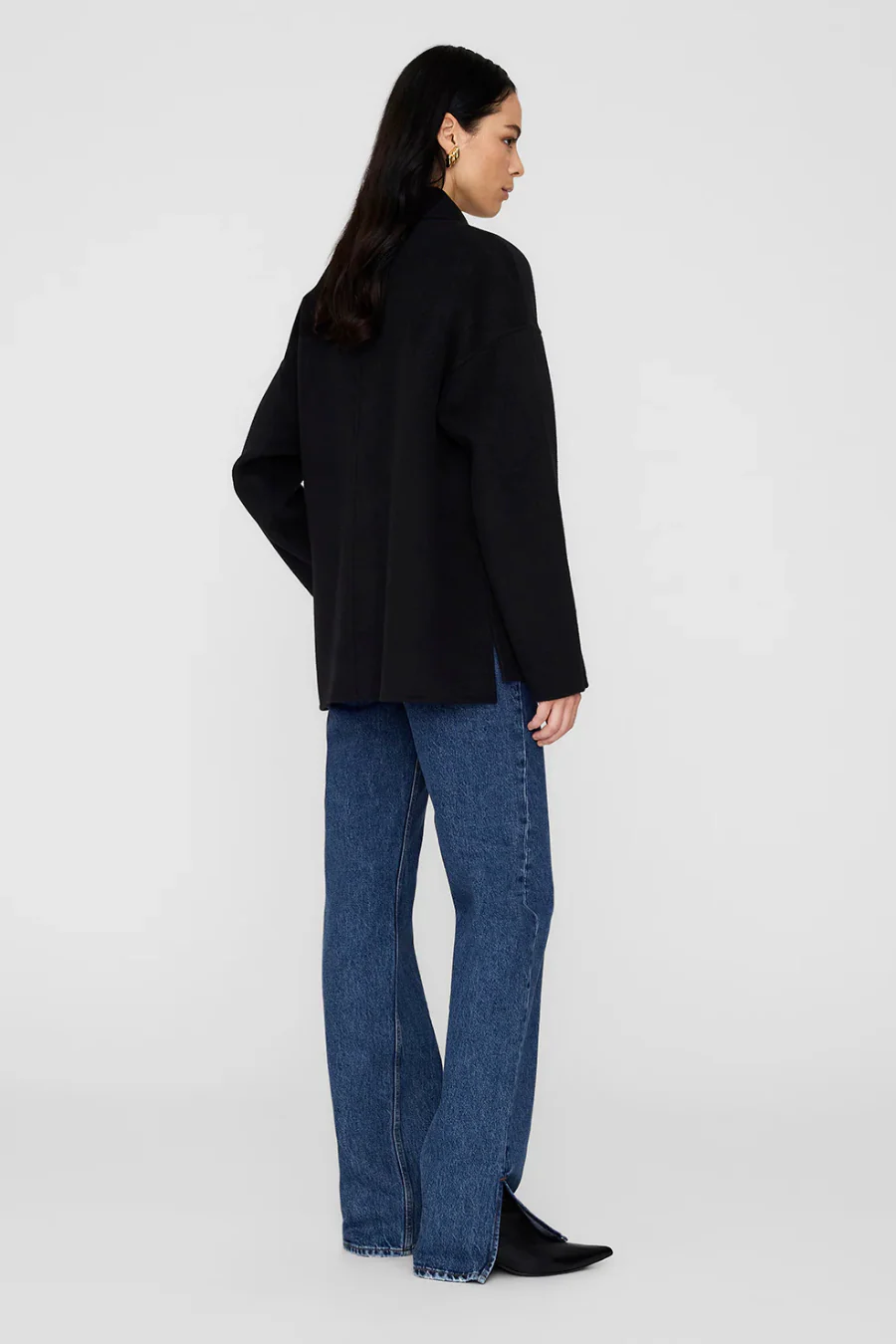 Luca Jacket Cashmere Blend Black - Image 2