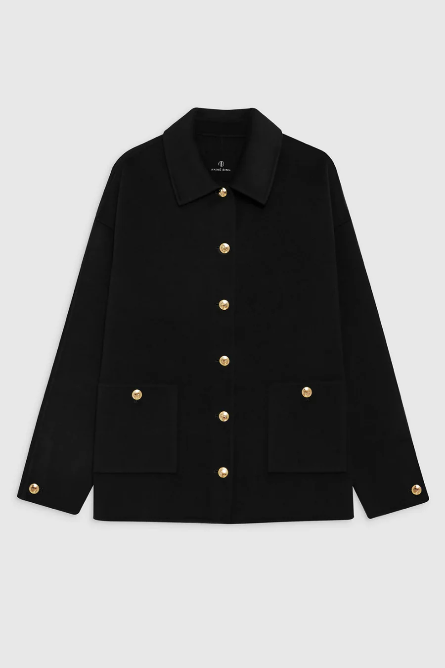Luca Jacket Cashmere Blend Black - Image 4