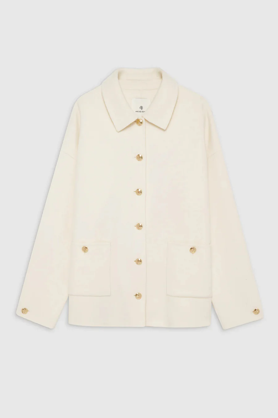 Luca Jacket Cashmere Blend Ivory - Image 3