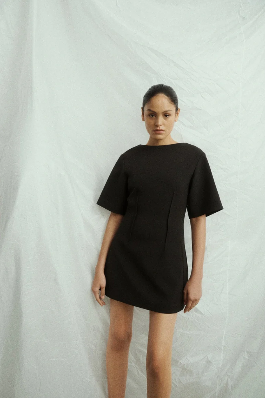 Luca Mini Dress Black - Image 3