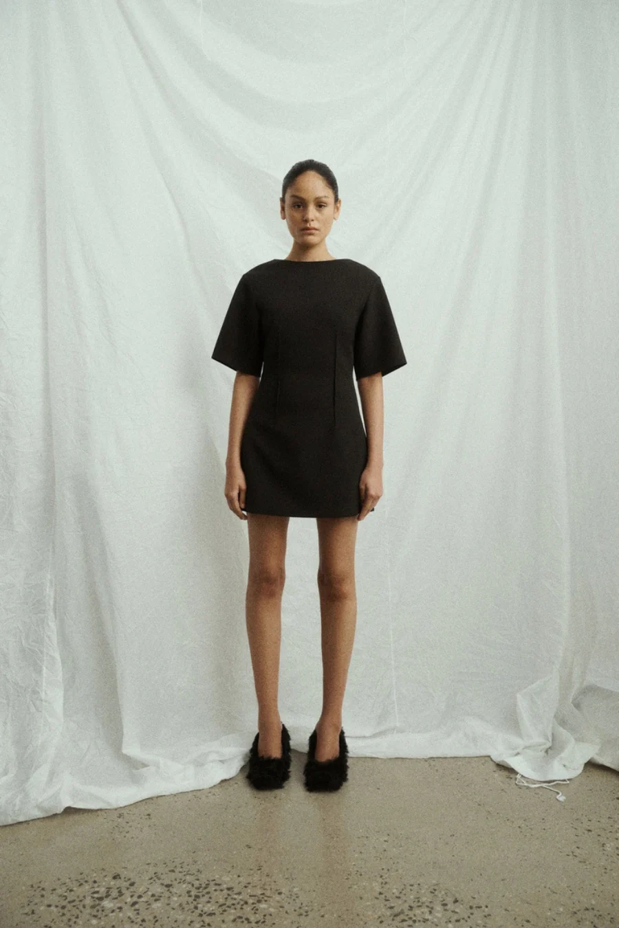 Luca Mini Dress Black - Image 4