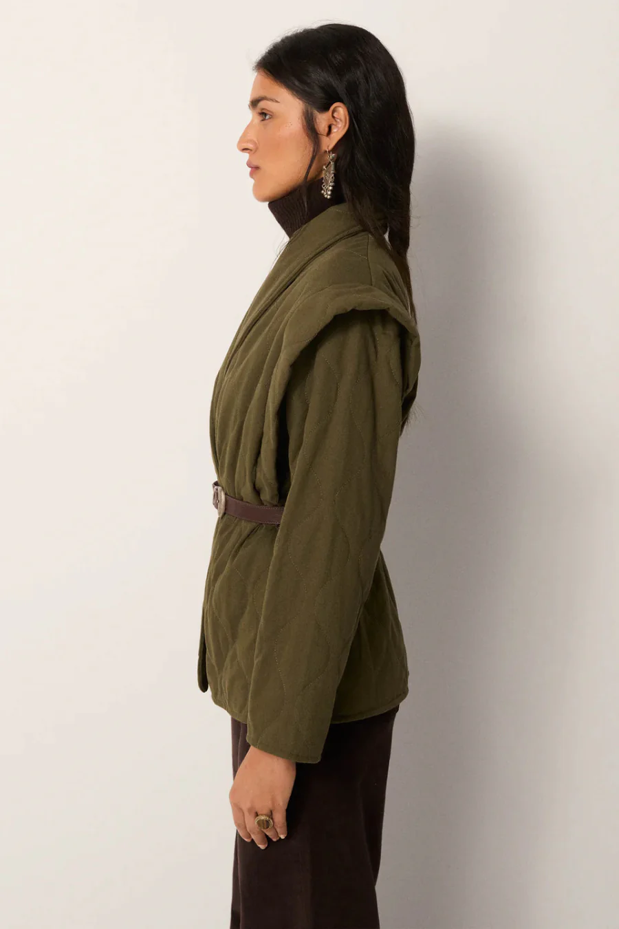 Lucille Jacket Olive Bloom - Image 3