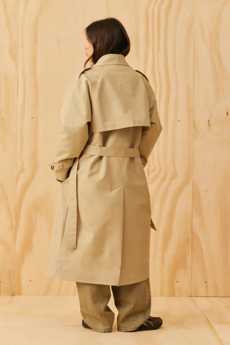 Lumi Trench Coat Sandstone - Image 2
