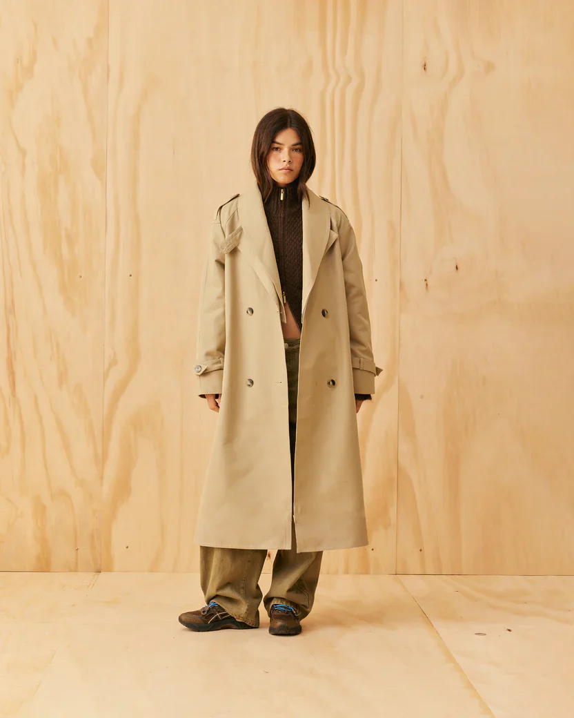 Lumi Trench Coat Sandstone - Image 3