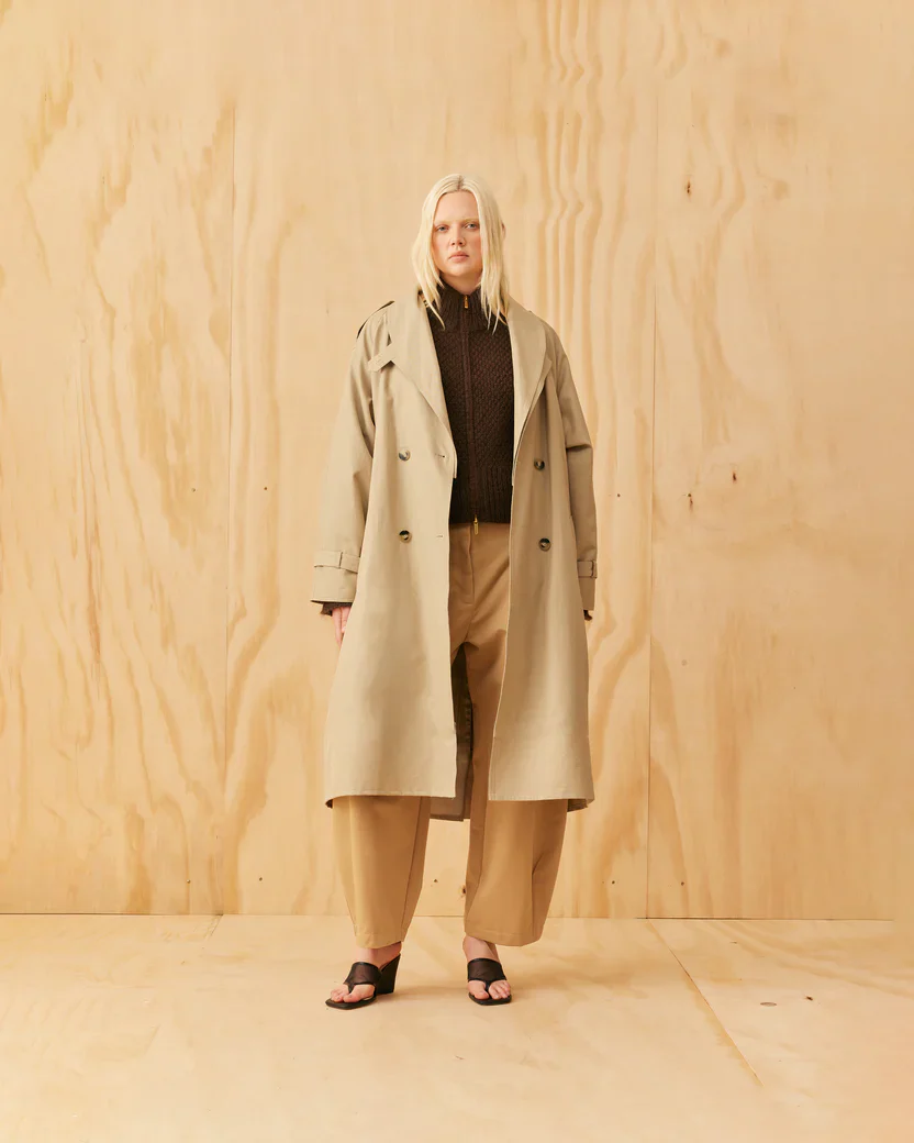 Lumi Trench Coat Sandstone - Image 6