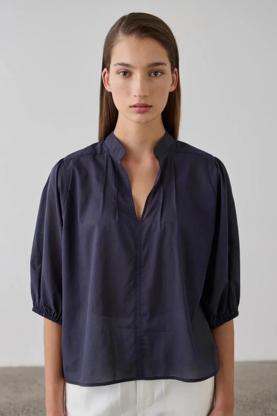 Maddie Blouse Navy - Image 3