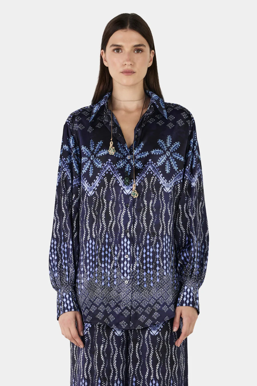 Malene Shirt Indigo Drift