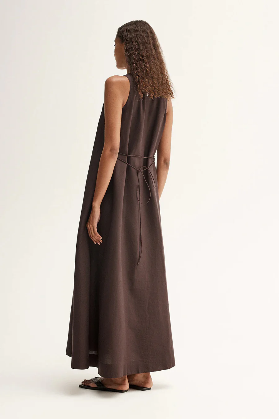 Mallory Maxi Dress Chocolate - Image 2