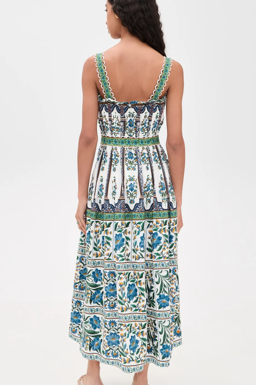 Manoela Sleeveless Belt Maxi Dress Off-White - Image 2