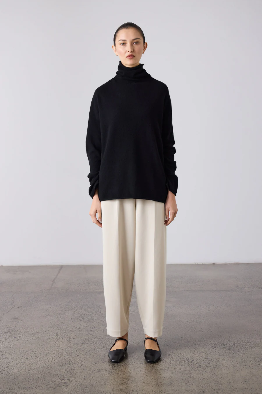 Mara Funnel Neck Black - Image 2