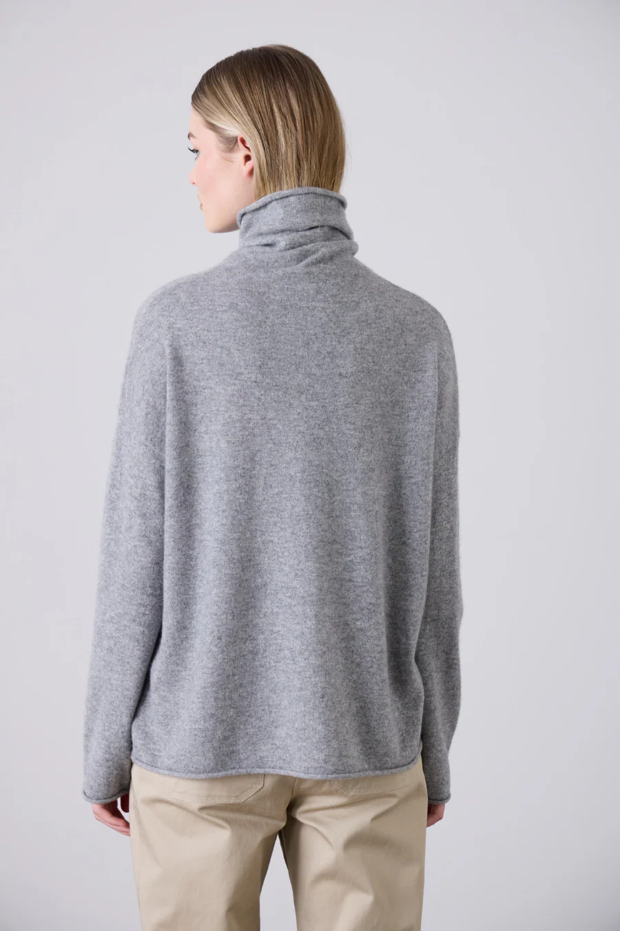 Mara Funnel Neck Grey Marle - Image 4