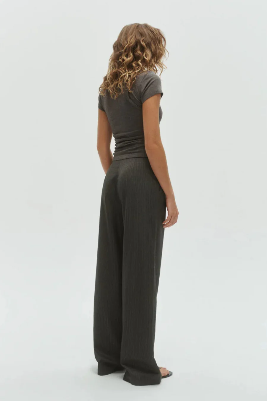 Margot Pant Grey Pinstripe - Image 3