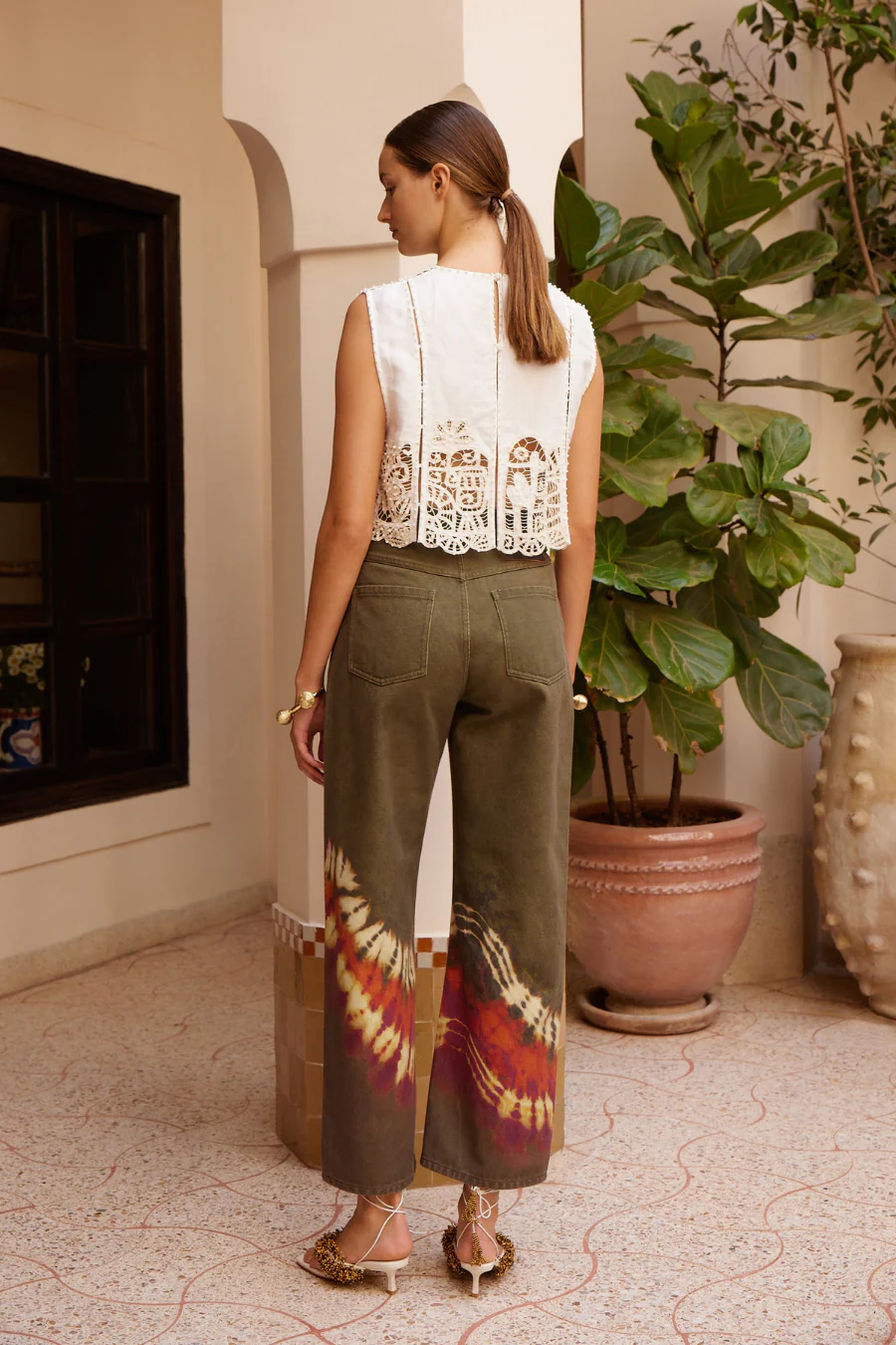 Marilyn Denim Mid Rise Jean Khaki - Image 3