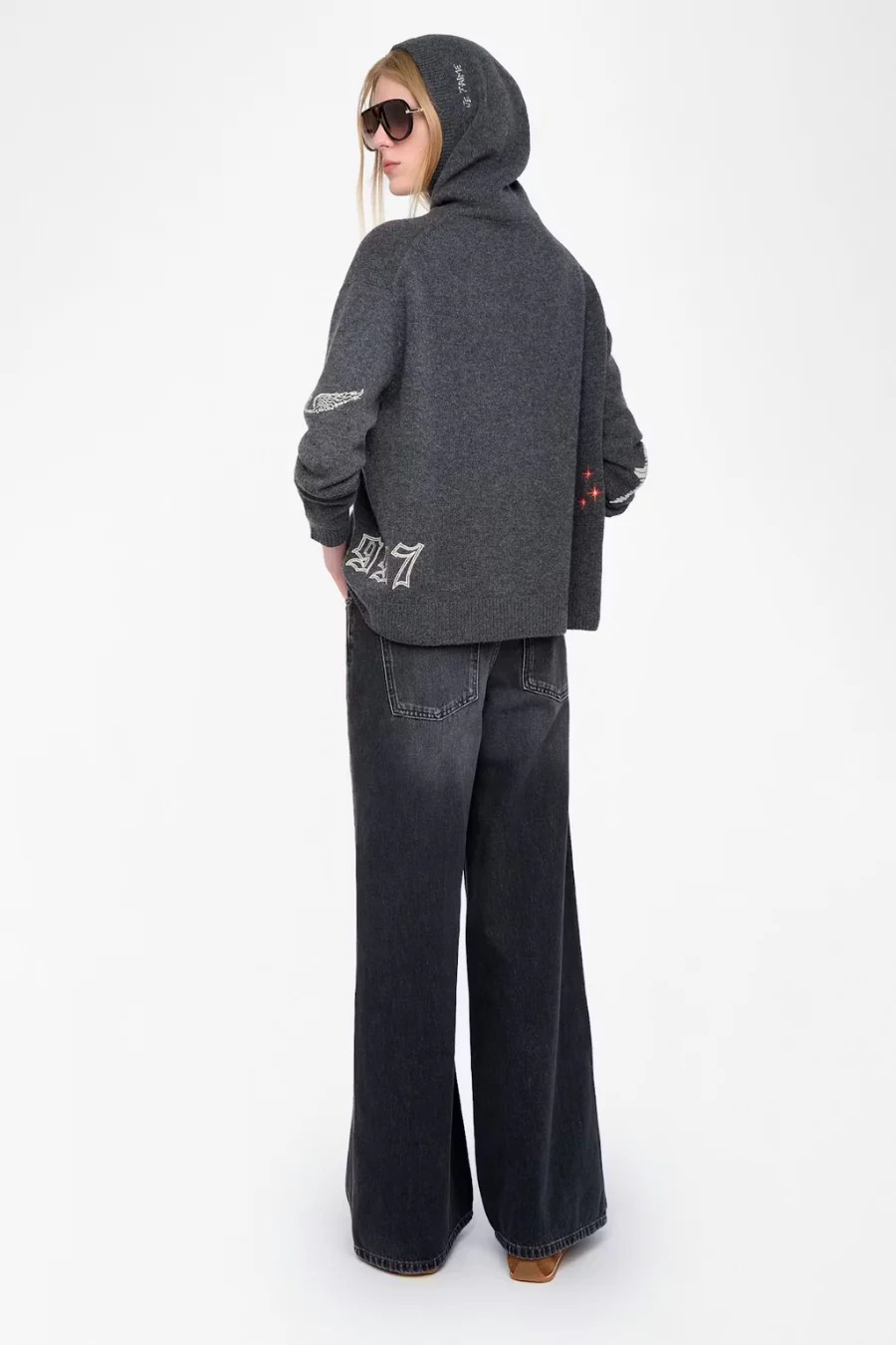 Markyz Cashmere Sweater Charcoal - Image 2