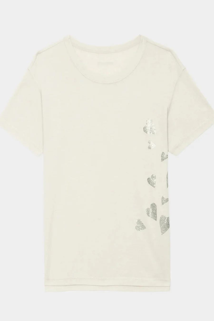 Marta Heart T-shirt Light Grey - Image 4