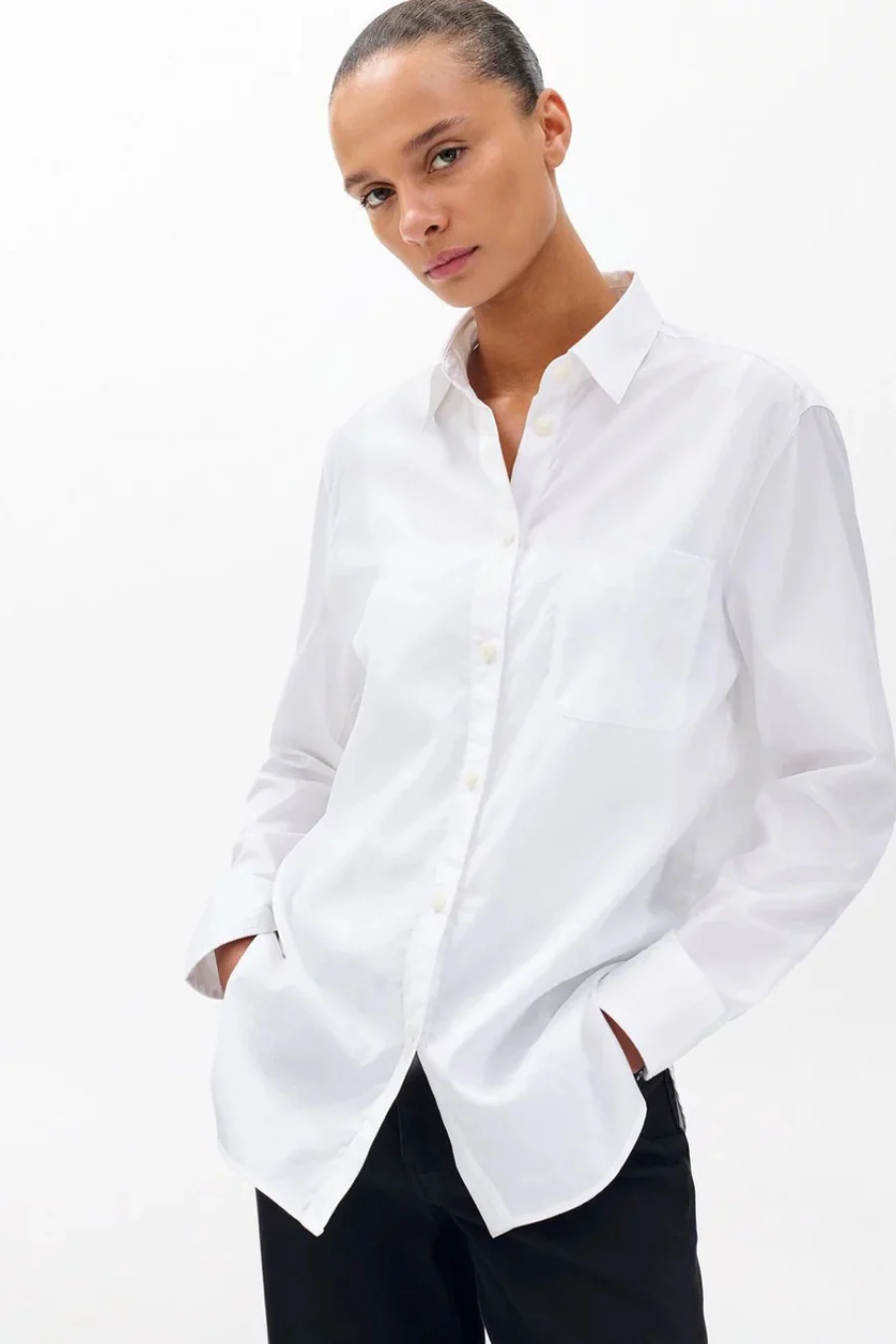 Maxine Button Down Shirt White - Image 2