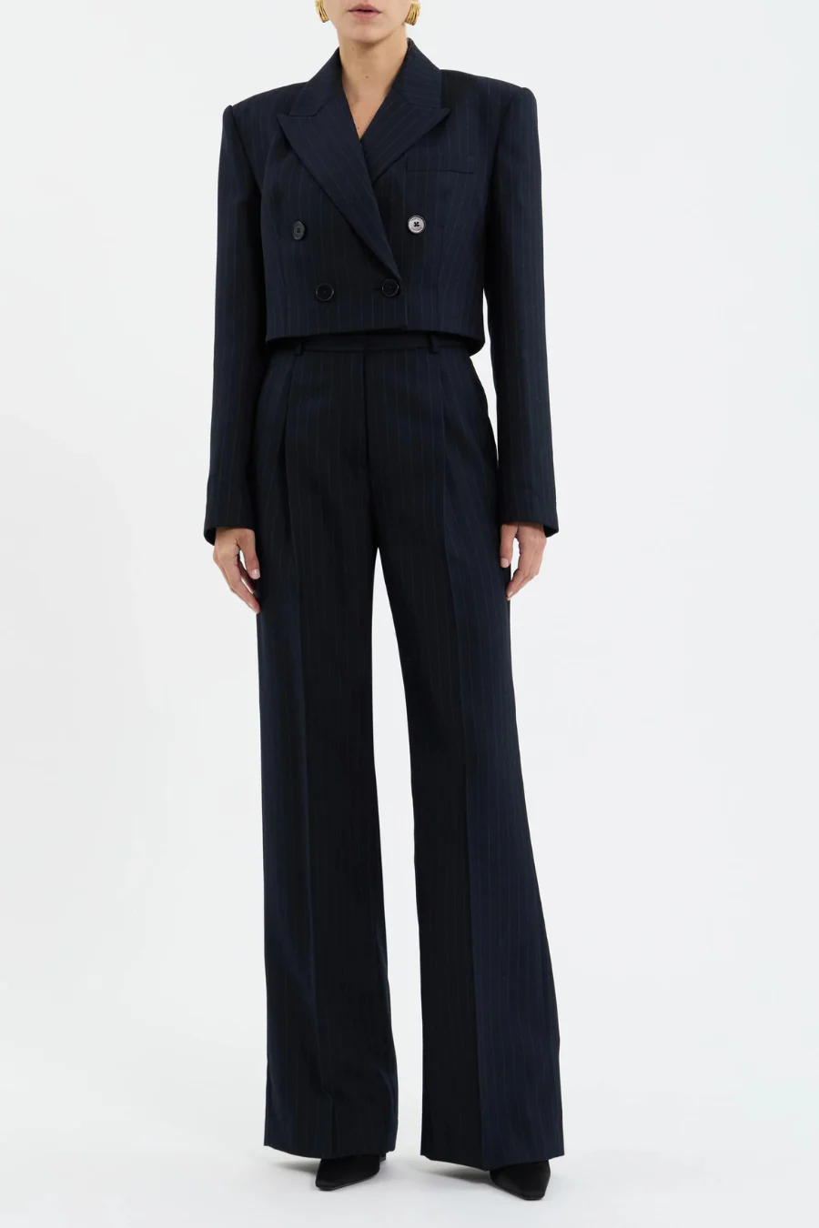 Maxwell Crop Blazer Navy