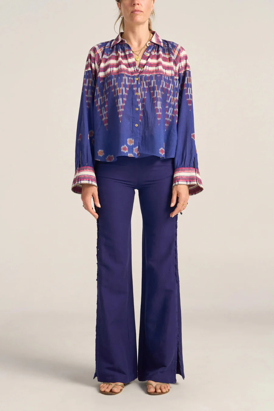 Medusa Shirt Ikat Scarf